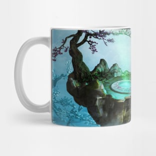 Flying island with trees Mug